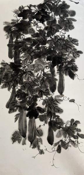 李宪锋 国画《青玉垂荫》